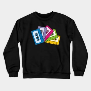 Colorful Audio Tapes Crewneck Sweatshirt